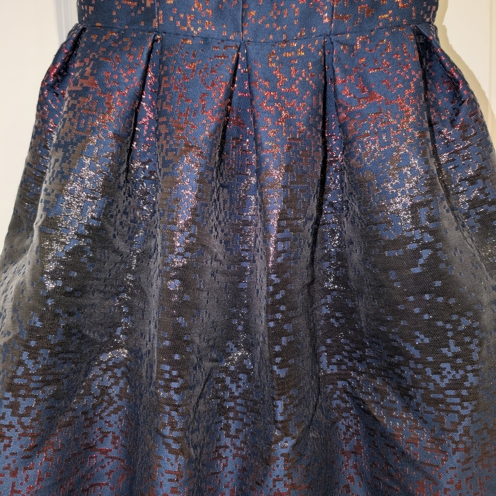 Sparkling Pink and Blue Cocktail Dress By Hadleigh's - Picture 6 of 9